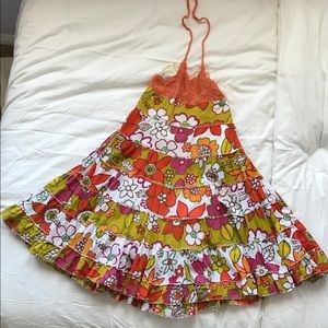 Girls maxi dress- flower print